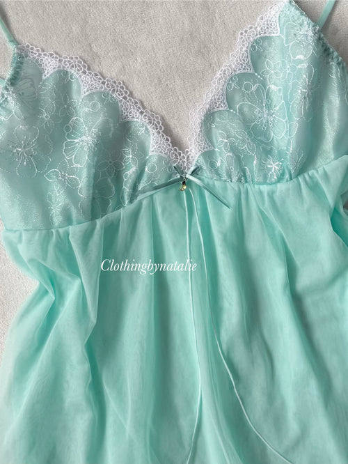 Fairy Teal Mesh Babydoll size S/M