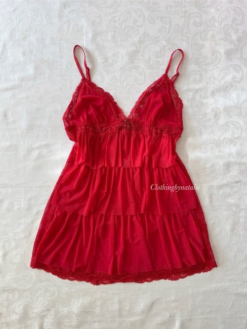 La Senza Red Tutu Mesh Mini Dress (XS/S)