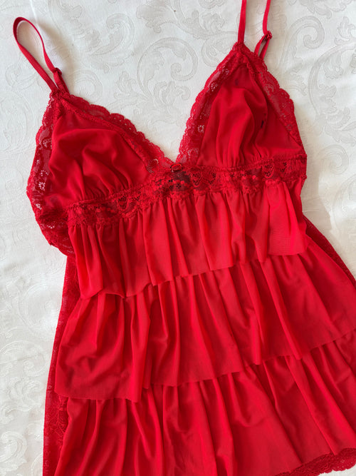 La Senza Red Tutu Mesh Mini Dress (XS/S)
