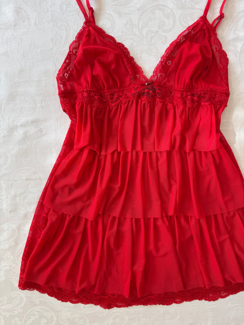 La Senza Red Tutu Mesh Mini Dress (XS/S)