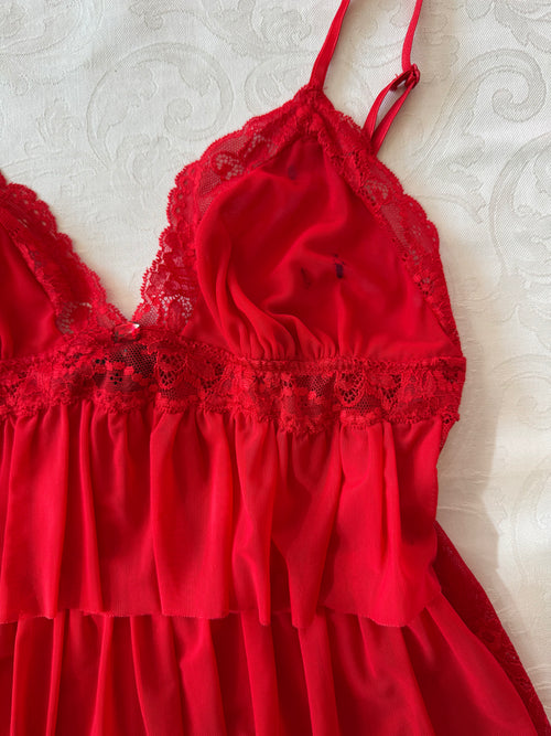 La Senza Red Tutu Mesh Mini Dress (XS/S)