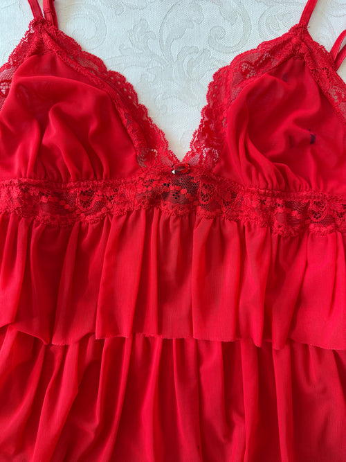La Senza Red Tutu Mesh Mini Dress (XS/S)
