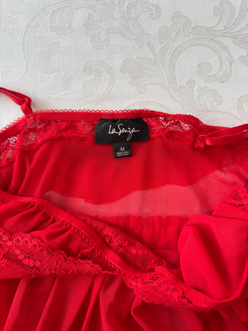 La Senza Red Tutu Mesh Mini Dress (XS/S)