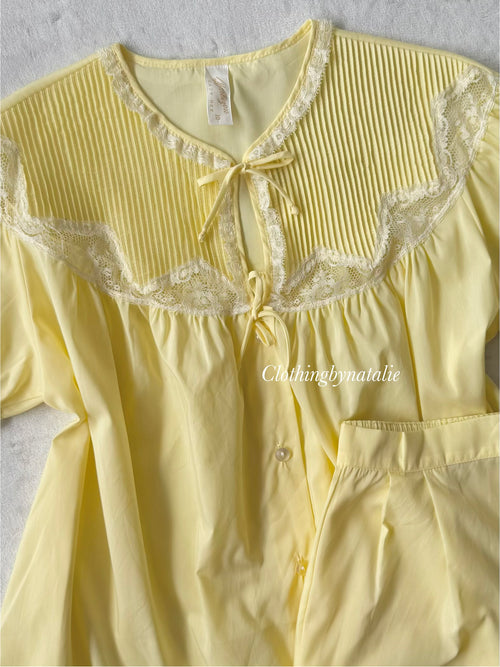 Vintage Barbizon Nylon Cotton Pyjama size M