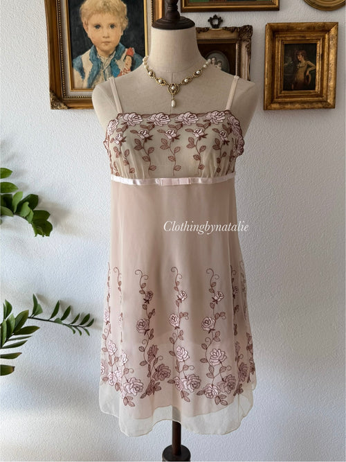 Floral Lace Slip Dress Size S