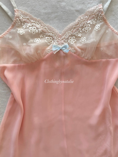 Coquette Sheer Chiffon Slip Size S