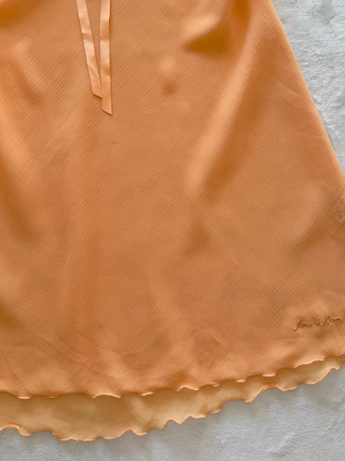 Orange Chiffon Slip Size S