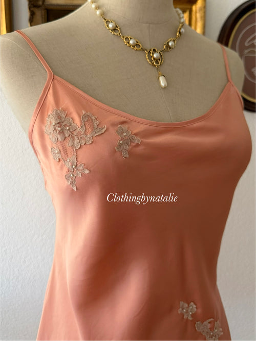 VS Orange Satin Mini Dress size S/M