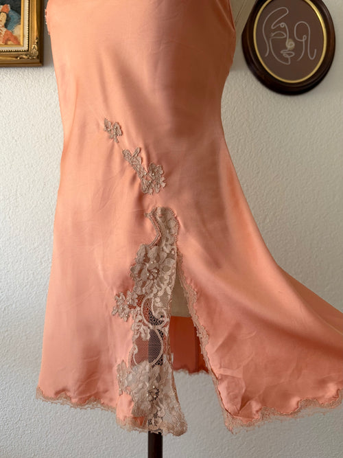 VS Orange Satin Mini Dress size S/M