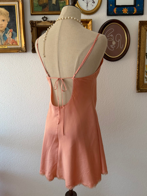 VS Orange Satin Mini Dress size S/M