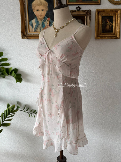 Mini Floral Chiffon Slip Size S