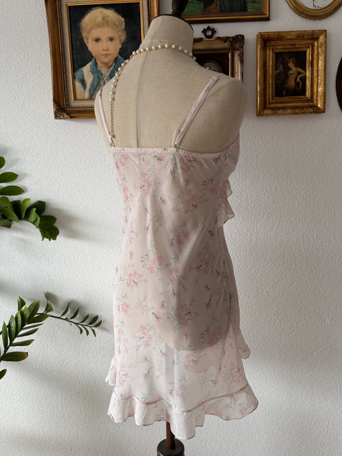 Mini Floral Chiffon Slip Size S