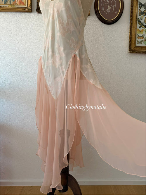 Fairy Orange Brocade Slip Size S/small M