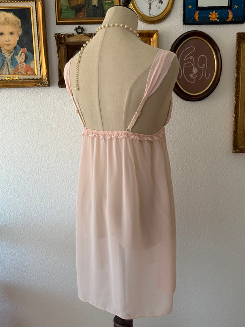 Peach Chiffon Babydoll size S