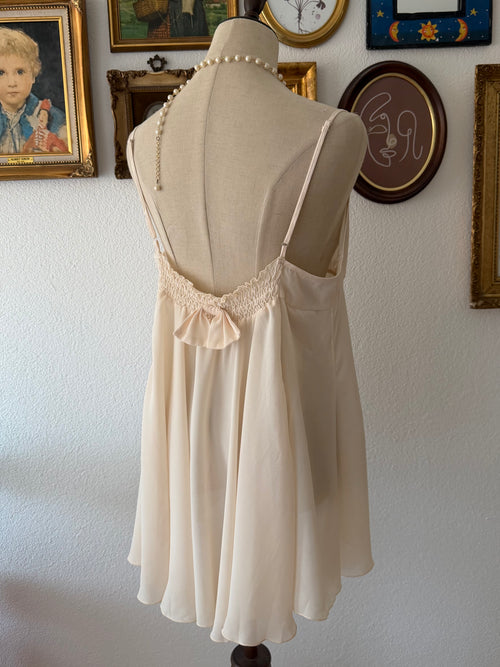 VS Light Orange Chiffon Babydoll size L