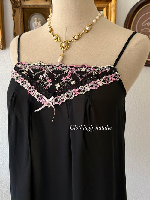 Black Chiffon Cami size S