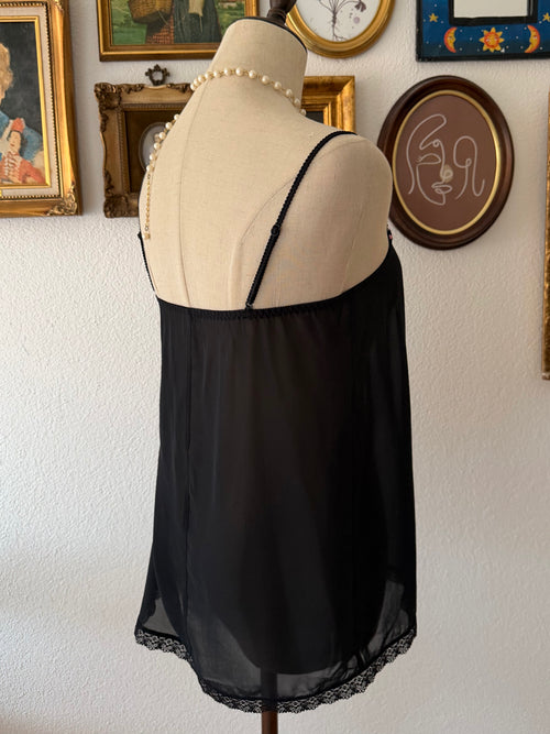 Black Chiffon Cami size S