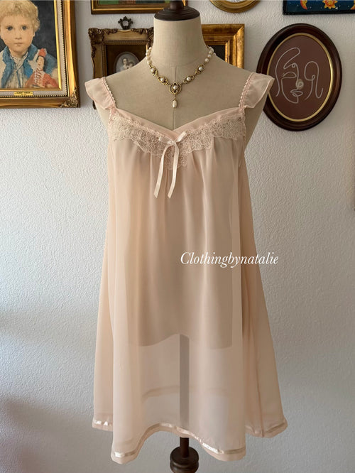 Fairy Orange Chiffon Babydoll size M/small L