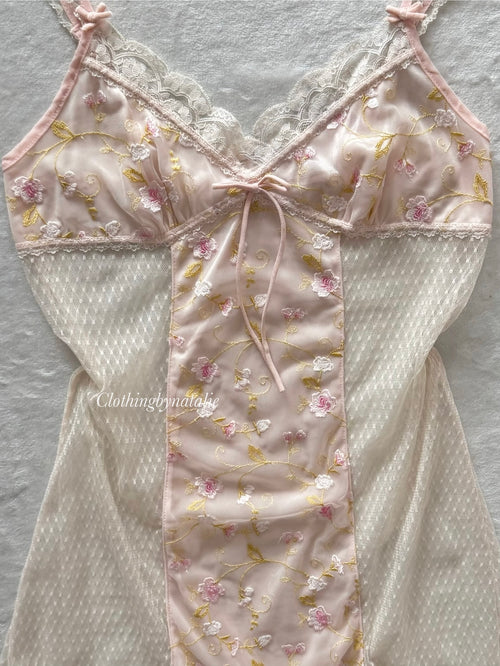 Fairy Pink Lace Slip Size S