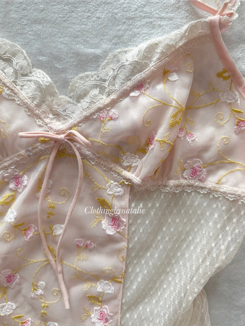 Fairy Pink Lace Slip Size S