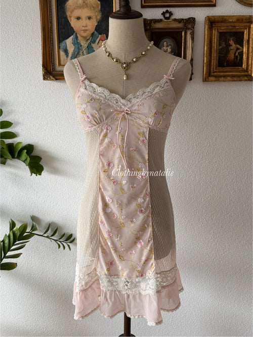 Fairy Pink Lace Slip Size S
