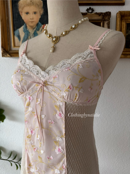 Fairy Pink Lace Slip Size S