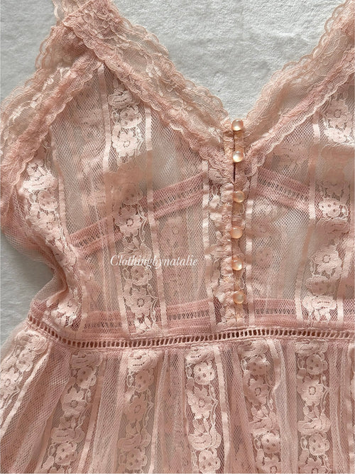 Fairy Pink Lace Cami Size M