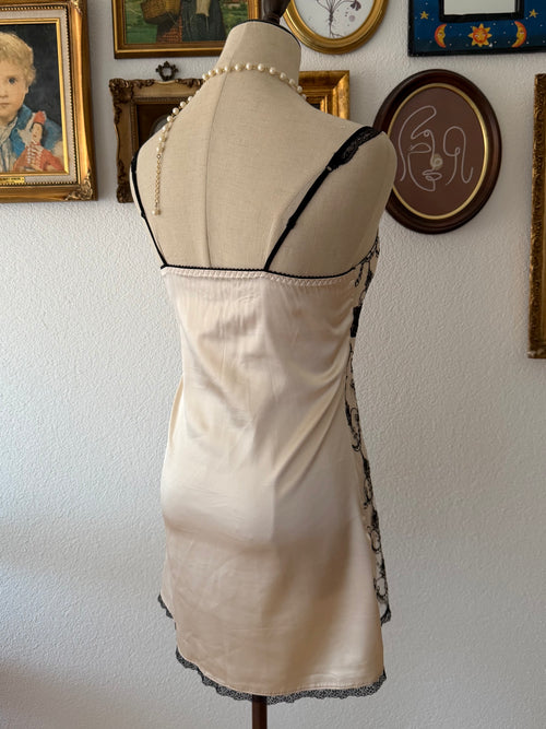 Oreo Satin Mini Dress size XS