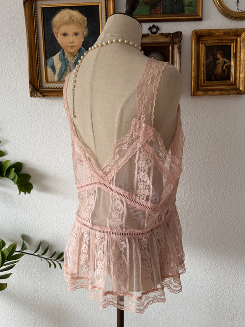 Fairy Pink Lace Cami Size M