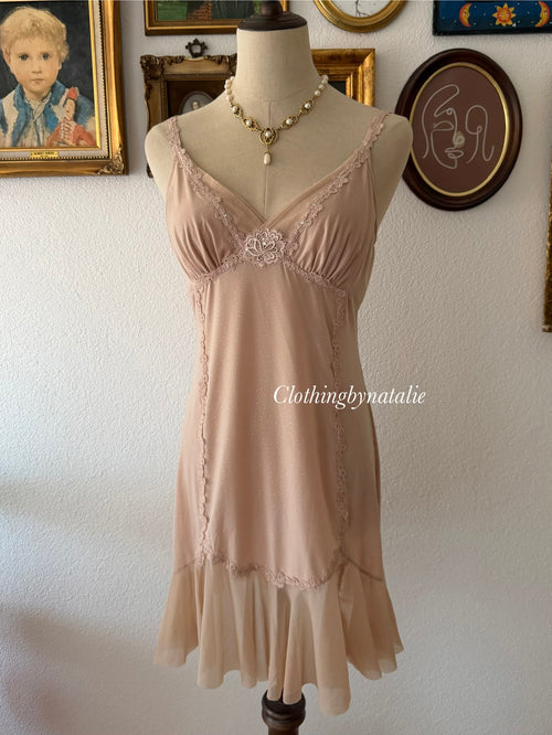 Nude Jersey Nightgown size M