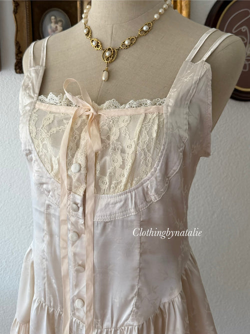 Brocade Satin Babydoll size M