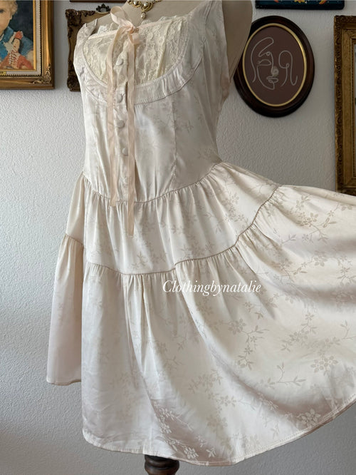 Brocade Satin Babydoll size M