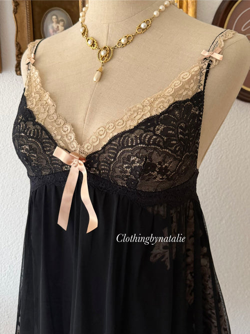Whimsical Black Babydoll size S/M
