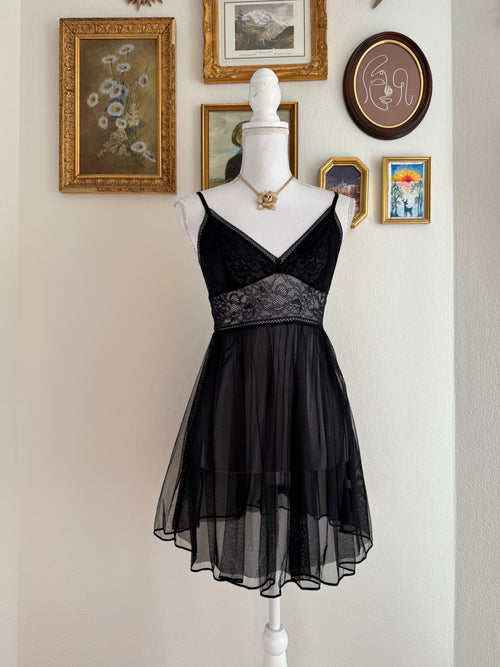EB Black Lace Babydoll (S/M)