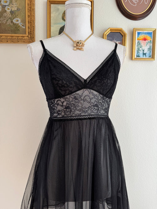 EB Black Lace Babydoll (S/M)