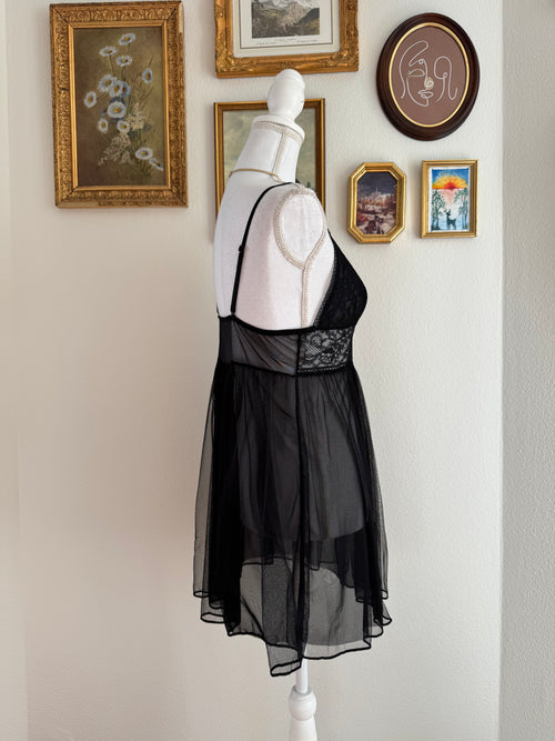 EB Black Lace Babydoll (S/M)