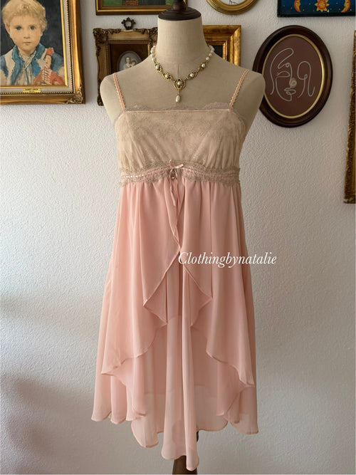 Fairy Orange Chiffon Babydoll size M