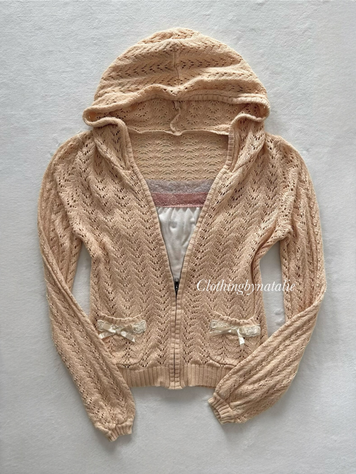 Orange Cardigan Cami Set Size S