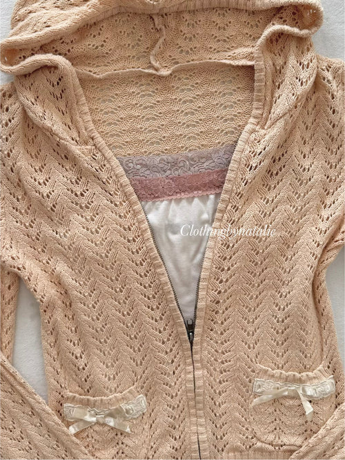 Orange Cardigan Cami Set Size S