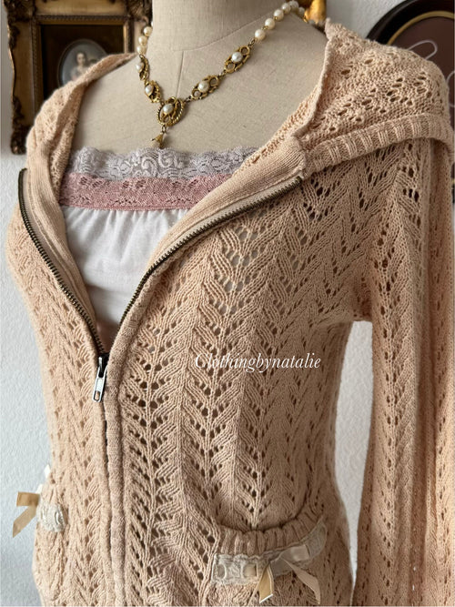 Orange Cardigan Cami Set Size S