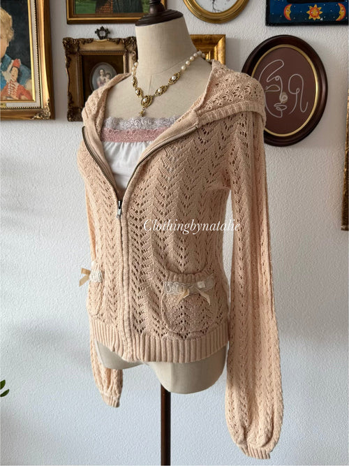 Orange Cardigan Cami Set Size S
