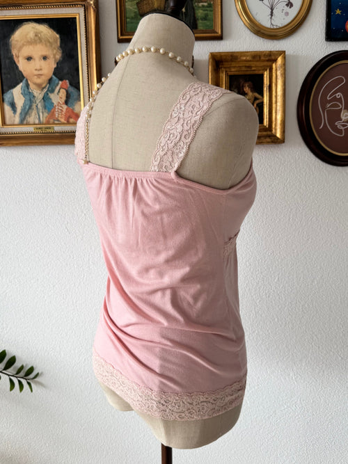 Fairy Pink Cream Knit Cami Set Size S