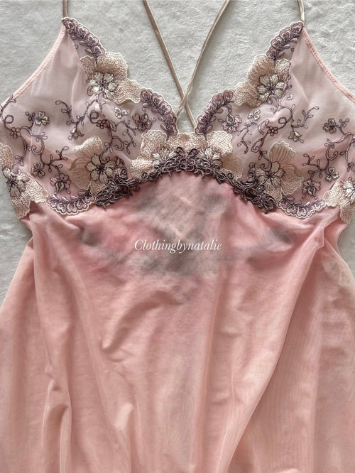 Ombré Pink Mesh Babydoll Size M