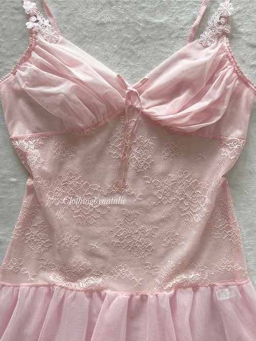 Coquette Pink Ballerina Babydoll Size S