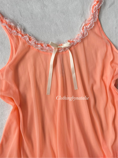 VS Orange Mesh Babydoll size S