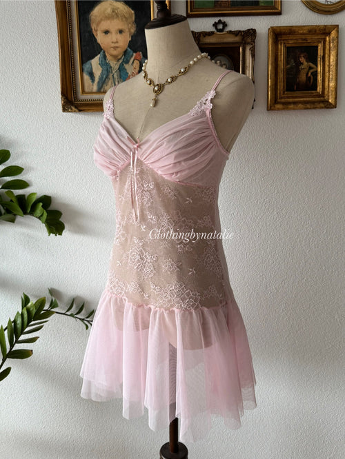 Coquette Pink Ballerina Babydoll Size S