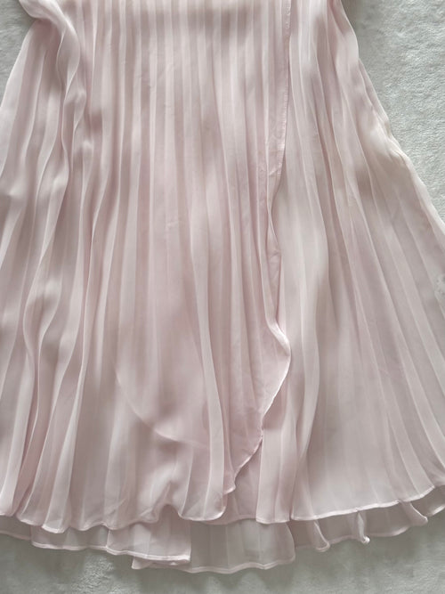 Fairy Pink Pleated Chiffon Slip Size S