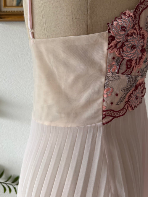 Fairy Pink Pleated Chiffon Slip Size S