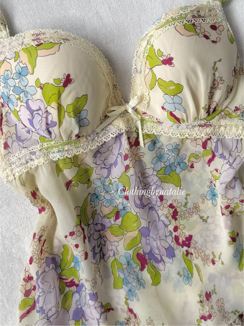 Yellow Bustier Chiffon Cami size 80B
