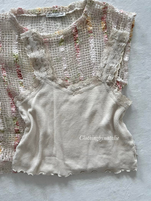 Y2K Pink Glitter Blouse Set Size S